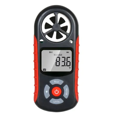Портативный цифровой анемометр 8 в 1: скорость ветра / охлаждение ветром /  температура - купить по выгодной цене в интернет-магазине OZON (1361123288)