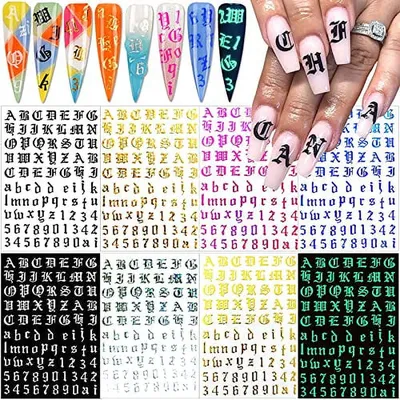 Queen of Decals - Old English (Alphabet) 'NEW RELEASE' | ♡ QUEEN OF DECALS  ♡ | CakesInc.Nails