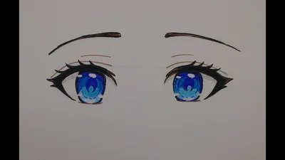 Как нарисовать аниме глаза // красивые глаза // аниме глаза - YouTube