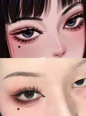 Pin by ビビ 🫎 on makeup ⋆ ࣪. (ᯅ̈ ) | Anime eye makeup, Doll eye makeup,  Anime makeup