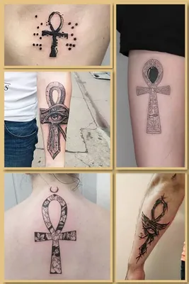 фото тату креста Анкх от 27.10.2017 №009 - Ankh tattoo - tatufoto.com |  Татуировка рука, Идеи татуировок для мужчин, Тату на тему египта