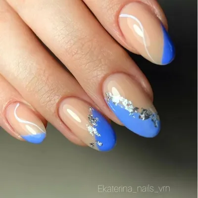 Stunning Anti-French Nail Design with Mirror Effect