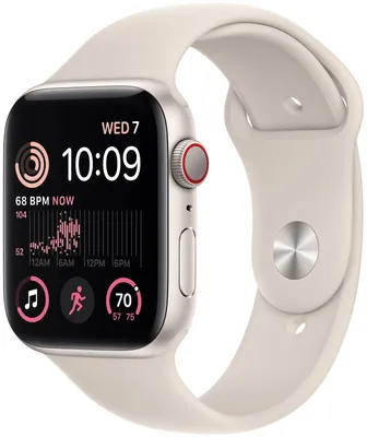 Смарт-часы Apple Watch Series SE Gen 2 44 мм Aluminium Case, Starlight -  отзывы покупателей на маркетплейсе Мегамаркет | Артикул: 100040000465