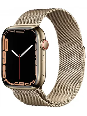 Смарт-часы Apple Watch Series 7 LTE 45mm stainless steel золотистый ⋆  купить за 0 руб в Минске