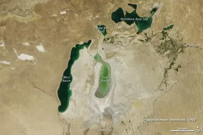 ФОТО из космоса: Аральское море полностью высохло - Delfi RU