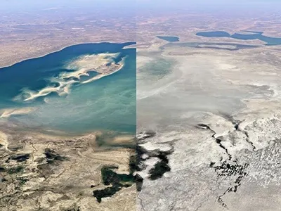 Аральское море из космоса - 52 фото