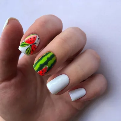 Маникюр с арбузами: самые сочные и яркие нейл-дизайны лета 🍉 | theGirl