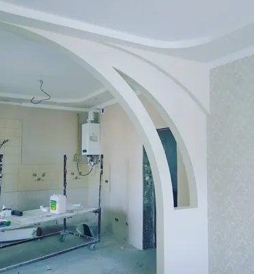 арка из гипсокартона, монтаж и белый вариант. Plasterboard arch  installation. - YouTube