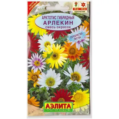 Арктотис крупноцветковый веселый арлекин, 2 пакета, семена 10 шт,  Евросемена — купить в интернет-магазине по низкой цене на Яндекс Маркете