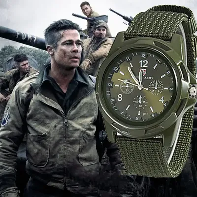 Мужские военные кварцевые часы, нейлоновые армейские часы, Холщовый  ремешок, повседневные спортивные наручные часы | AliExpress