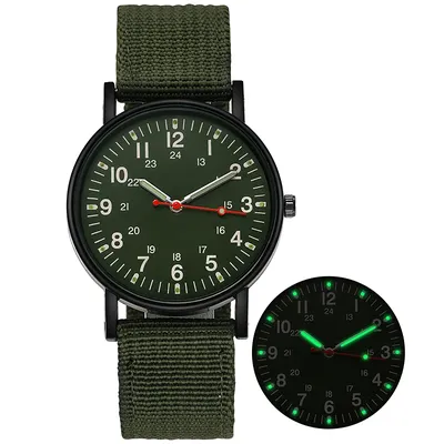 Светящиеся военные часы с нейлоновым ремешком, мужские часы, армейские  наручные часы, кварцевые мужские спортивные часы, мужские часы, мужские часы  | AliExpress