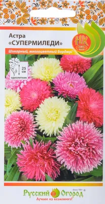 Астра Миледи смесь 0,2 г (Плазменные семена): продажа, цена в Харькове.  Семена и клубни трав и цветов от \"\"Усадьба\", интернет-магазин\" - 742143521