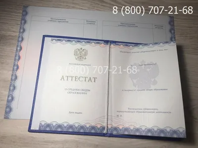 Купить аттестат за 11 класс любой школы РФ ⭐ Продажа аттестатов за 11 класс