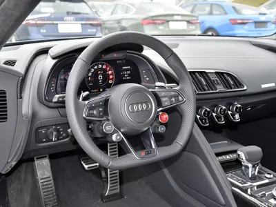 Интерьер салона Audi R8 Spyder (2010-2012). Фото салона Audi R8 Spyder