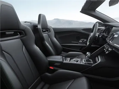 Посмотрите на это шикарное матово-синее купе Audi R8 с двухцветной отделкой  салона