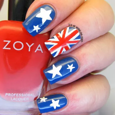 Australia Day Nails – Scratch