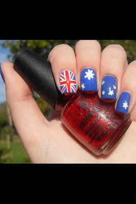 Australian flag nails, a MUST for Australia Day!! | Flag nails, Nails,  Australia day