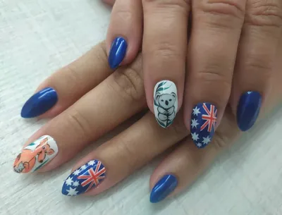 Australia Day Nails – Scratch