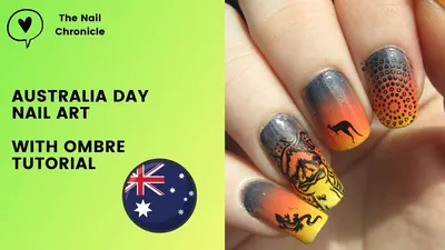 Australia Day Nails 2021 | Outback Nail Design - The Nail Chronicle