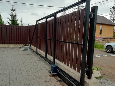 Откатные ворота 4500x2000 | Компания Дока в Екатеринбурге