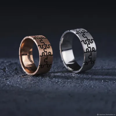 Авторские обручальные кольца из белого золота с бриллиантами.
