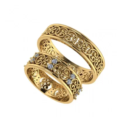 Ажурное кольцо из золота — интернет-магазин Костромской Ювелирный Завод