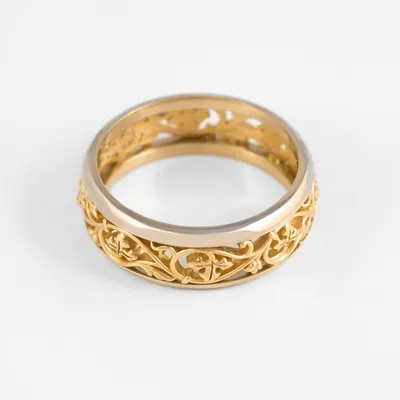 Женское ажурное кольцо \"Ника\" с камнями по кольцу купить от 22572 грн |  EliteGold.ua