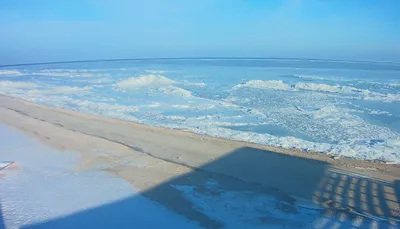 Как замерзает Азовское море
