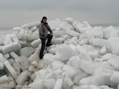 Замёрзло Азовское Море! Прекрасные пейзажи пляжа зимой. #AzovSeaFrozen