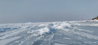 Азовское море замёрзло | Пикабу