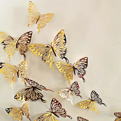 Фотообои Разноцветные бабочки на стену. Купить фотообои Разноцветные бабочки  в интернет-магазине WallArt