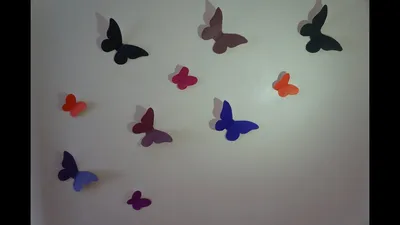 Композиция из бабочек на стене (47 фото) - фото - картинки и рисунки:  скачать бесплатно