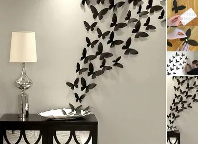 Бабочки на стену: необычные идеи и варианты украшения стан бабочками (105  фото + видео)