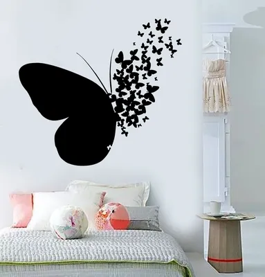 Фотообои Бабочки на кирпичной стене №abu93995 - цена, фото, отзывы |  АВС-Decor