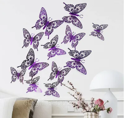 Купить декоративные бабочки на стену в Украине