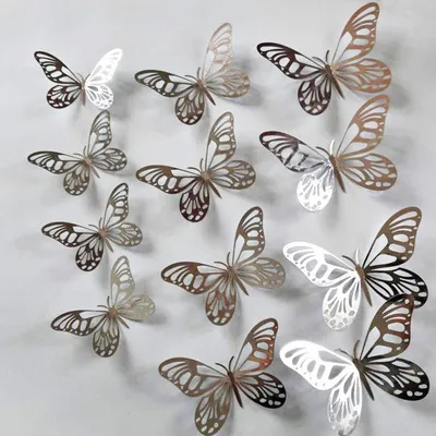 Бабочки на стену - 75 фото вариантов стильного оформления в интерьере