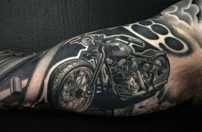 Тату для мотоциклиста, байкерские татуировки, фото - MotoNoob.ru