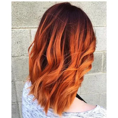 Балаяж на средние волосы: 8 вариантов с самой | Hair color orange, Ginger  hair color, Orange hair