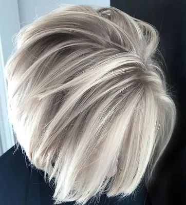 Современное окрашивание блонд и стильная стрижка на средние волосы | Ирина  Потёмкина | ВКонтакте