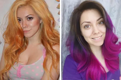 Самые неудачные окрашивания, фото до и после, как перекраситься из брюнетки  в блондинку дома самой - 1 апреля 2021 - 74.ру