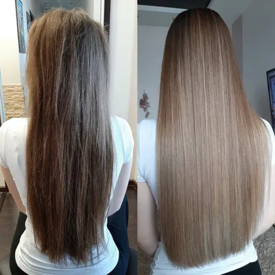 Аиртач на русые волосы до и после - 77 фото