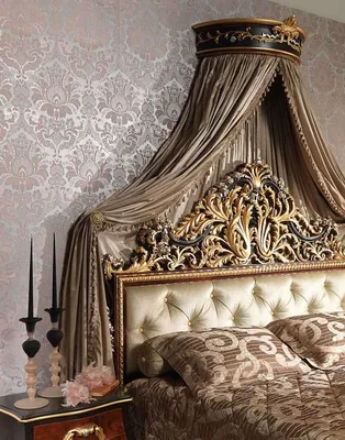 Балдахин над кроватью в классической спальне | Classic bedroom furniture,  Classic furniture, Baroque decor