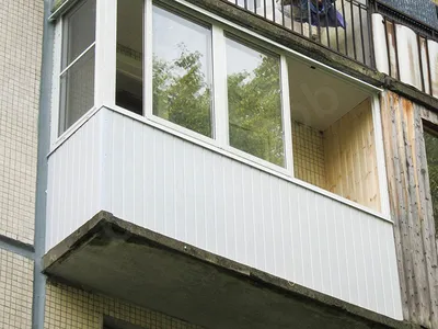 Рама на балкон с обшивкой | Балконы Кривой Рог