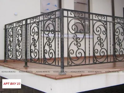 Перила на балкон из металла, современные, лофт | Фото, цена