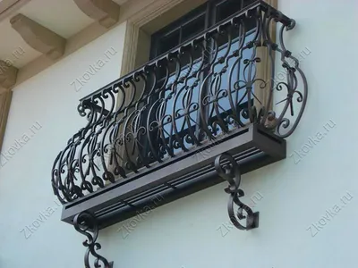Французский кованый балкон Арт. Б-013 | Norkovka
