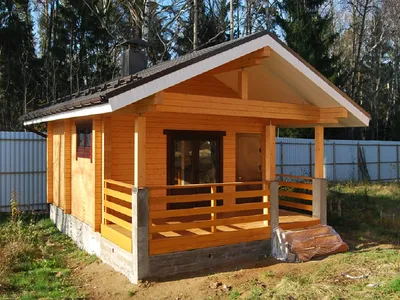 Проект двухэтажной бани AS-2385 из деревянного каркаса