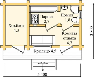 Баня с парилкой и мойкой (105 фото) » НА ДАЧЕ ФОТО