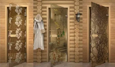 Массивные двери для бани из кедра с наличниками из горбыля по цене 30000  рублей