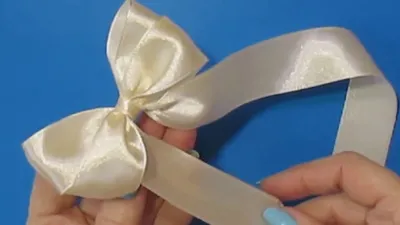 Супер_быстрый Бант из Ленты своими руками/ribbon hair bow/как сделать  завязать красивый бант - YouTube