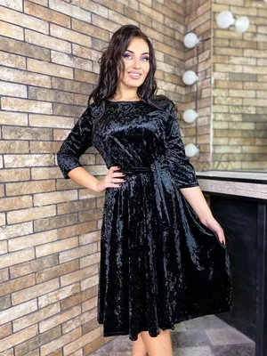 Платье Lissana, сине-фиолетовый оттенок (модель 3873) — Белорусский  трикотаж в интернет-магазине Mirtrik | Бархатные платья, Модели, Платья
